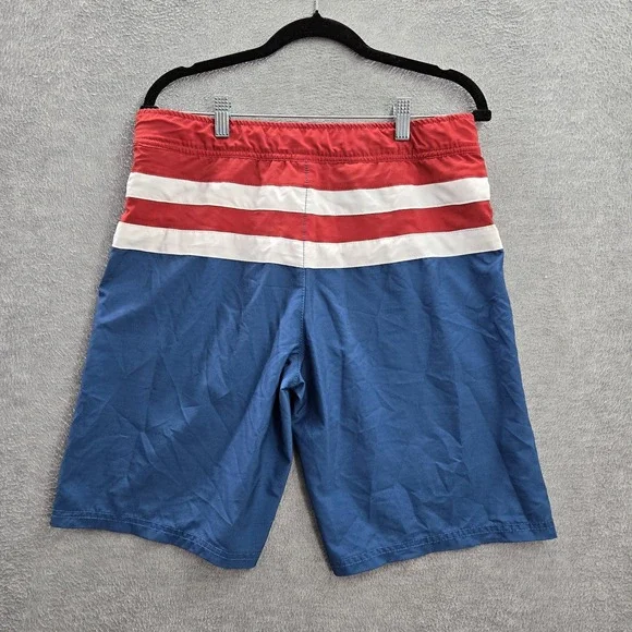 Marvel Men Swimwear M Blue‎ Board Shorts Colorblock Captain America Activewear