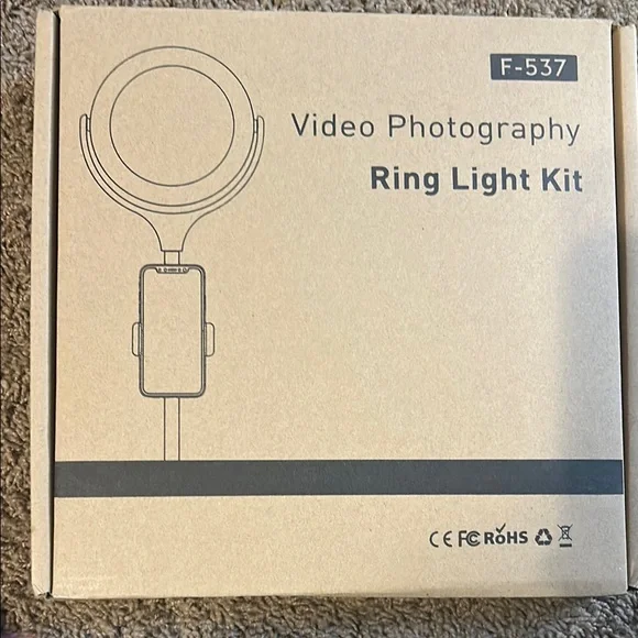 White Video Ring Light Kit for Cameras and Photography
