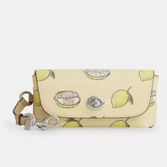 Coach Sunglass Case with Lemon Print
