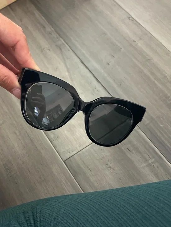 Chelsea Morgan Classic Black Cat-Eye Sunglasses - Women Accessories