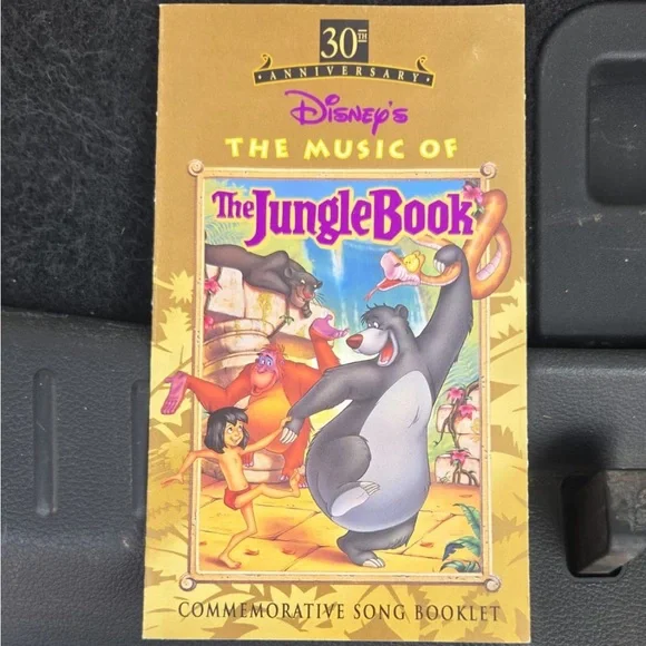 Disney The Jungle Book 30th Anniversary Song Booklet - Collectible Music Memora