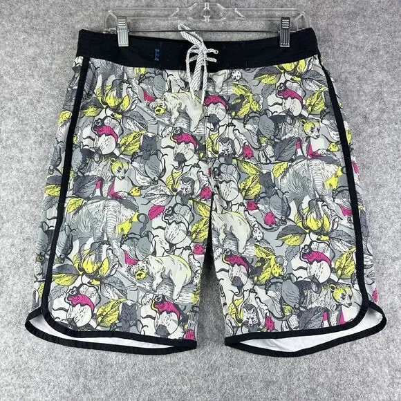 William Murray Board Shorts Mens 30 Allover Animal Print Beach Weekend Preppy