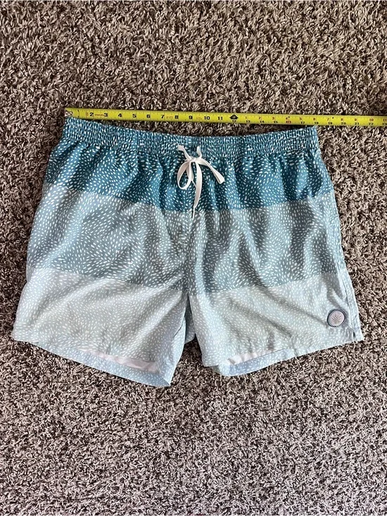 Chubbies Mens XXL Swim Trunks Blue Speckled Colorblock 5.5 Inseam Mesh Lining