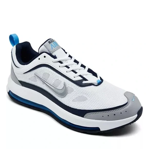 Nike White and Gray Men's Athletic Sneakers