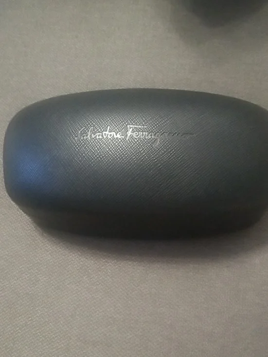 Salvatore Ferragamo Black Hard Eyewear Case