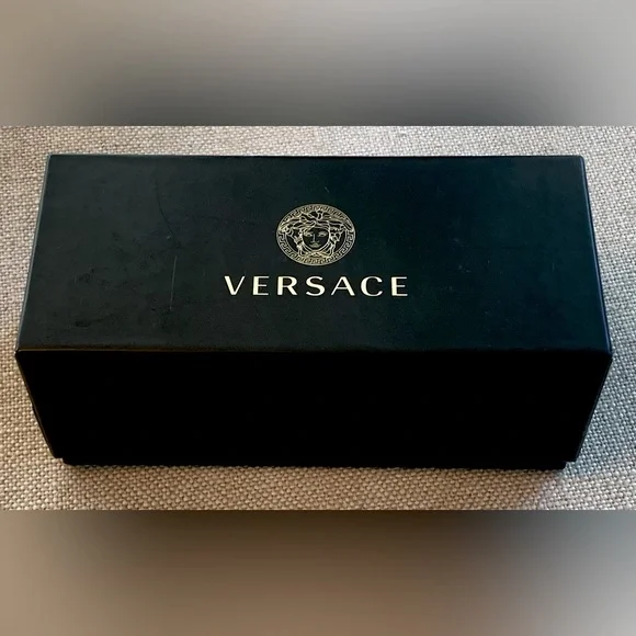 Luxury Designer Versace Sunglasses Black Box Authentic