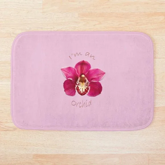 I'm An Orchid Bath Mat
