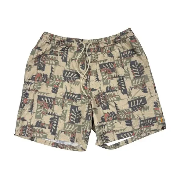 Quiksilver Waterman Swim Trunks Shorts Men’s XL Tropical 6.5” Inseam Lined