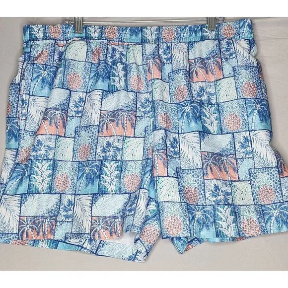 Caribbean‎ tropical print swim trunks XL