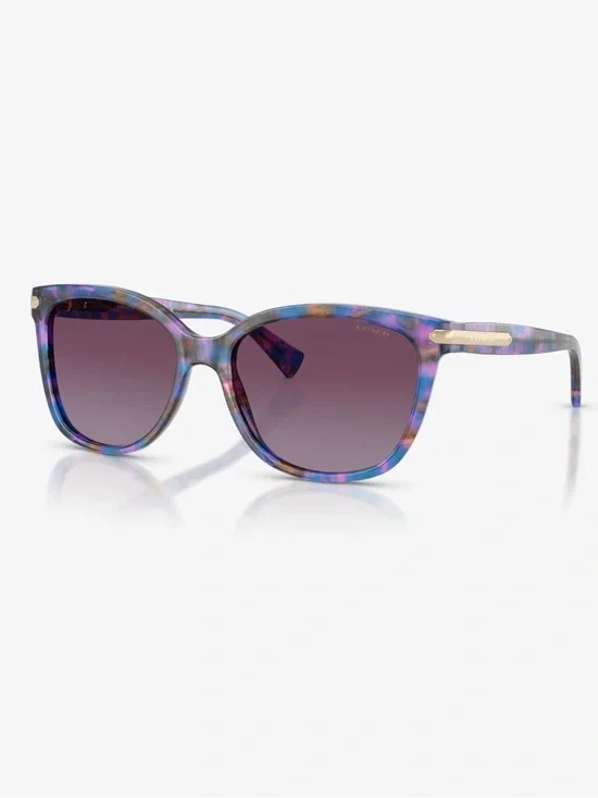 EUC! Coach HC8132 52888H Confetti Purple Sunglasses