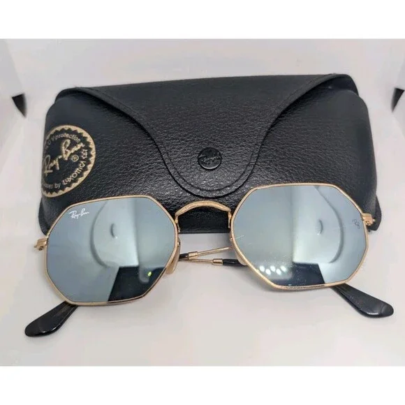 RAY-BAN RB 3548-N 001/30 GOLD MIRRORED AUTHENTIC FRAMES SUNGLASSES 54-21
