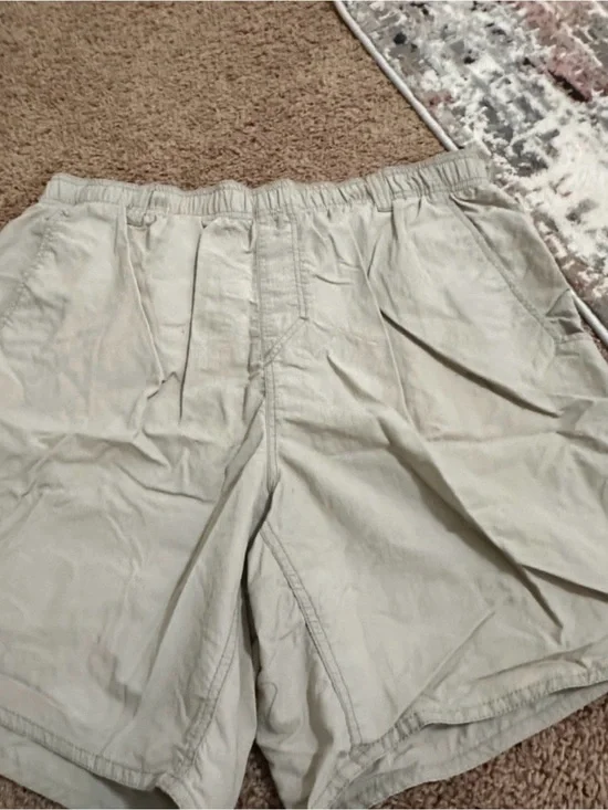AFTCO Beige Elastic-Waist Swim Trunks