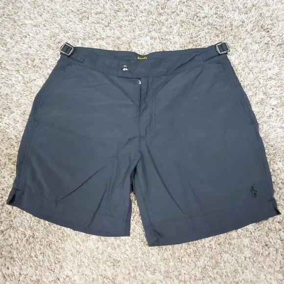 Polo Ralph Lauren Monaco Swim Trunks Men's Size 30 Black 5 75