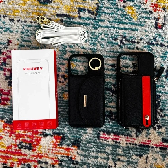 iPhone 15 Pro Max Kihuwey Phone Case Bundle - 2 Phone Cases w/ Latch
