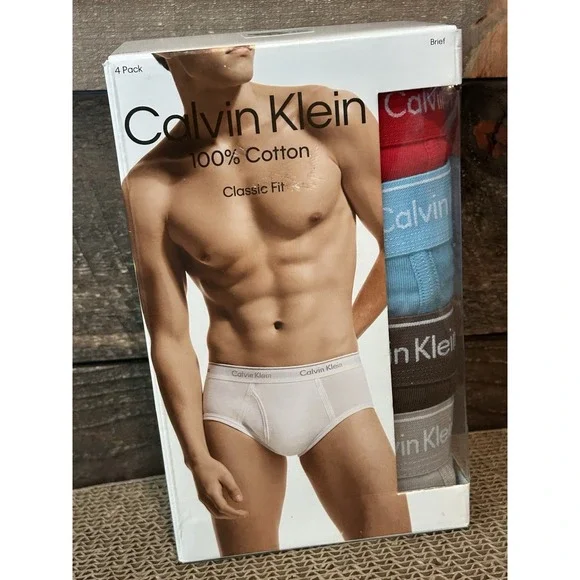 Calvin Klein Classic Fit Brief Colored Men's Size 2XL‎ 4 Pack New