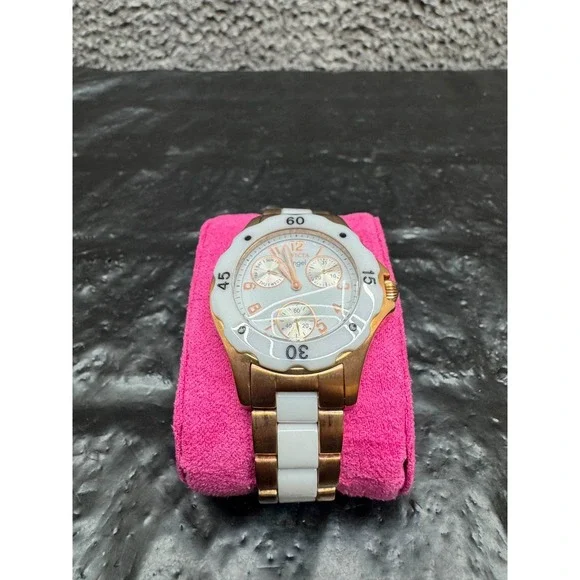 Invicta Angel Lady 1657 Ladies Quartz Watch 38mm Rose Gold White Stainles Steel