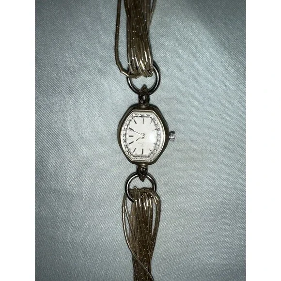 Vintage Sterling Silver Tassel Watch Bracelet – Quartz – Unique Timepiece