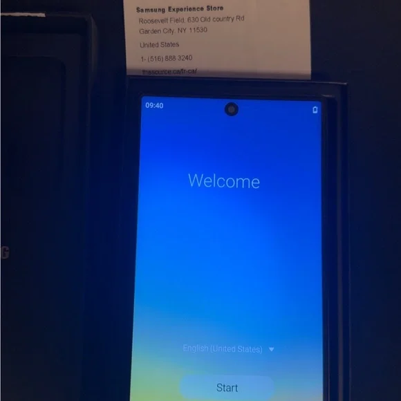 Samsung Smartphone with Black Finish