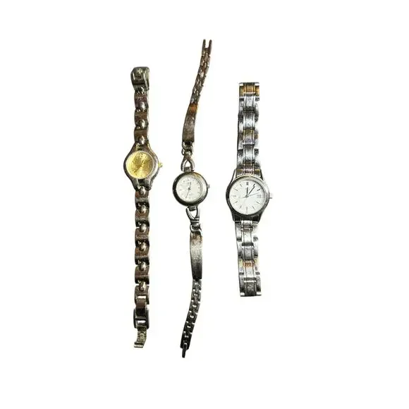 Vintage Women’s Silver-Tone Watch Bundle - Set of 3
