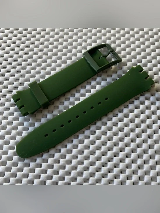Army Green Watch Band (Strap Only) - fits Swatch New Gent model