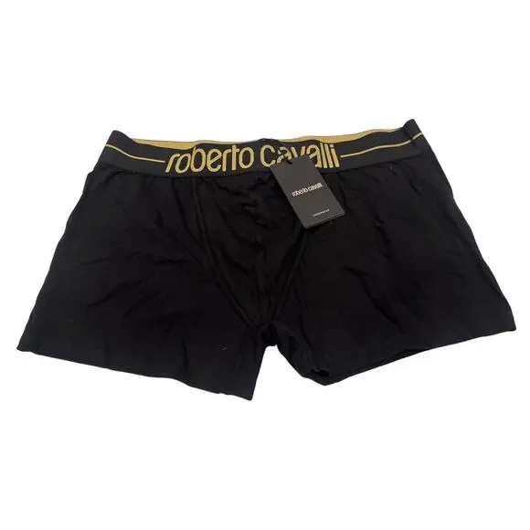 13-53 ROBERTO CAVALLI Men's Knit Cotton Stretch Boxer Brief Underwear Trunks 2XL
