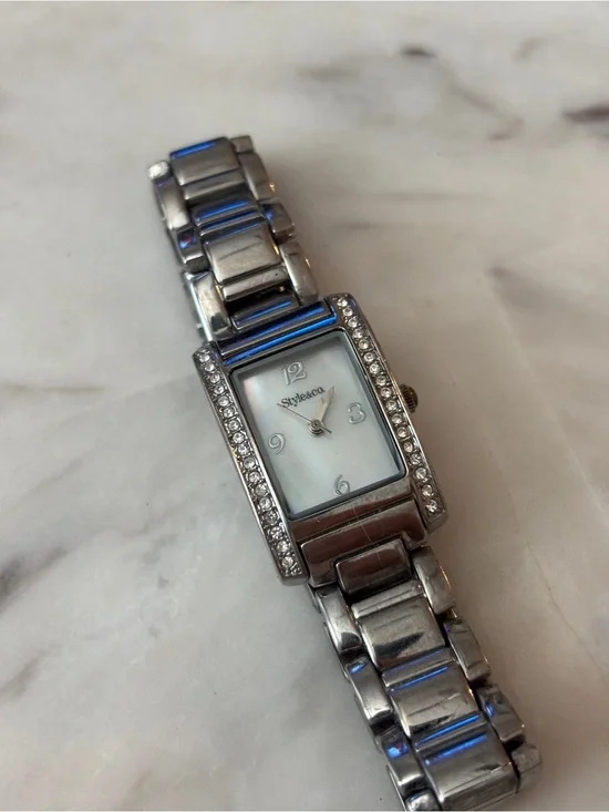 Silver Crystal-Accent Women’s Bracelet Watch - Silver