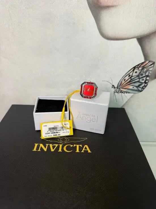 Invicta Mini Angel Women's Ring Watch - 21.5mm. Silver (49582)