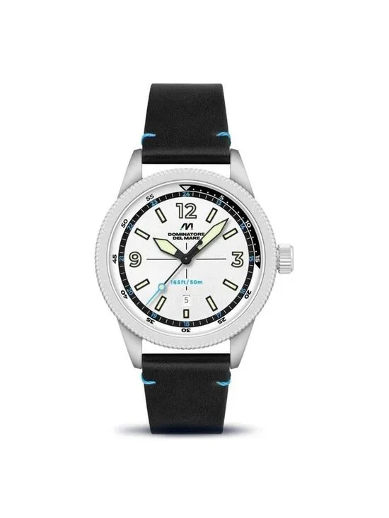 NWT Dominatore Del Mare Aviatore Quartz White Dial Men's Watch
