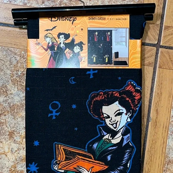 Disney Hocus Pocus Halloween Fabric Shower Curtain