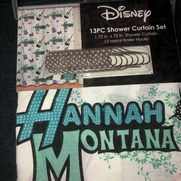 🎸Disney Hannah Montana  Shower Curtain Set