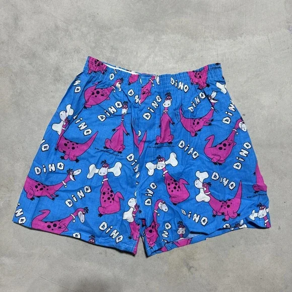 Vintage Dino From The Flintstones Sheep Zone Shorts From 1991 Sleep Boxer NWOT M