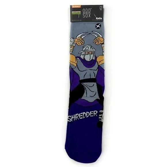 Odd Sox Shredder TMNT Teenage Mutant Ninja Turtles Crew Socks Large