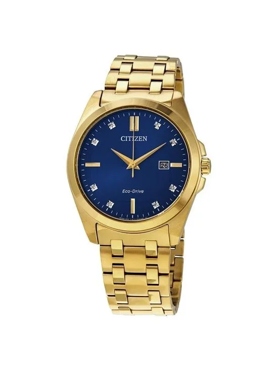 NWT Citizen Corso Eco-Drive Diamond Blue Dial Watch