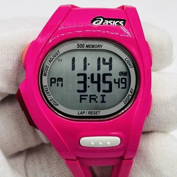 Asics WJ11-4000 Digital Sports Watch Pink NOB