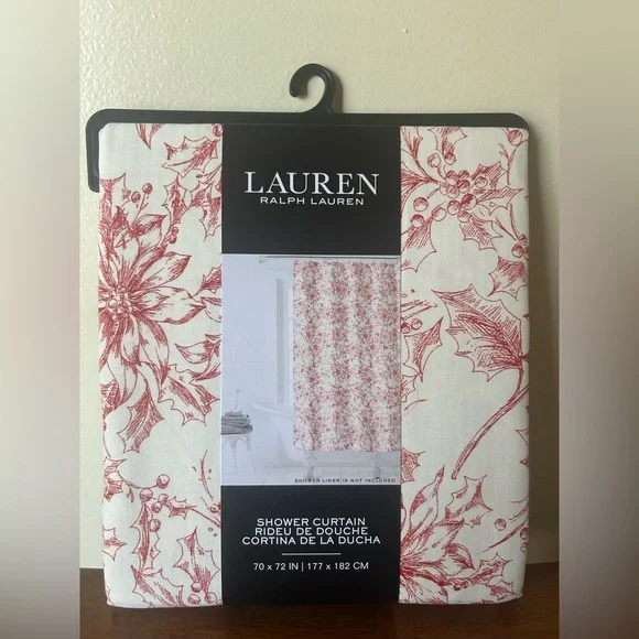 LRL Ralph Lauren Floral Shower Curtain 70x72