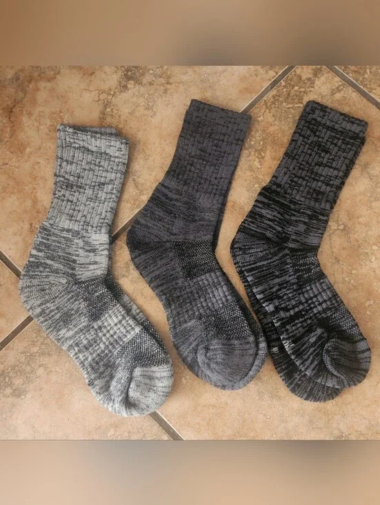 Ortis Merino Wool Blend Men's 3pk of Hiking Socks