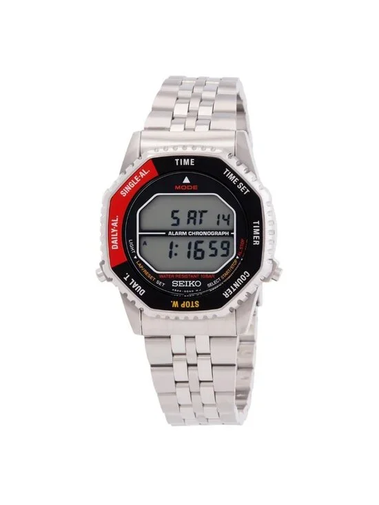 NWT Seiko Rotocall Alarm Chronograph Quartz Digital Watch