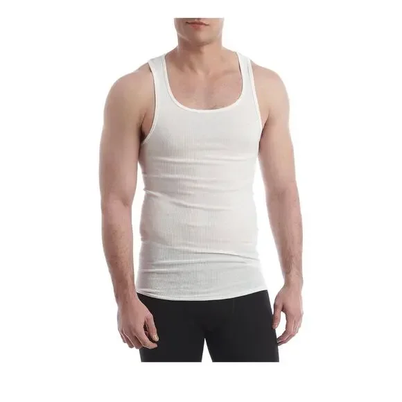 Hanes Men's Undershirts sz L 4-Pack FreshIQ Tagless Tanks NEW #J513