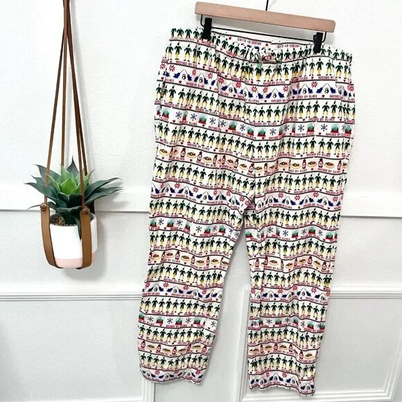 Hanna Andersson Adult Warner Bros Discovery Elf Flannel Pajama Pants XXL