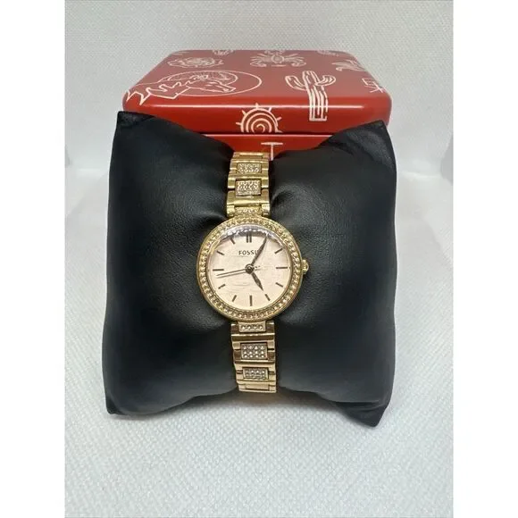 Fossil Karli BQ3517 Women's Rose Gold Stainless Steel Analog Quartz Watch YAY36