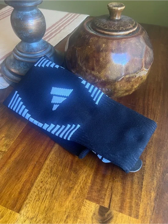 Adidas Unisex Black/White Soccer Socks with Arch and Ankle Compression