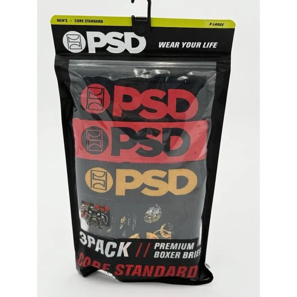 Size XL - PSD $ Hungry 3-Pack Boxer Briefs Underwear Core Standard 324180249