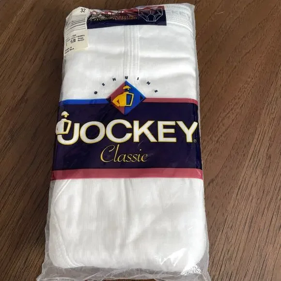 Jockey Classic Men Brief Underwear Pack Of 3 Vintage 1997 White NOS Sealed