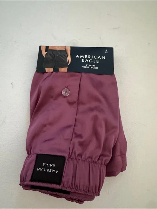 American Eagle Pocket Boxers Mens Large Purple