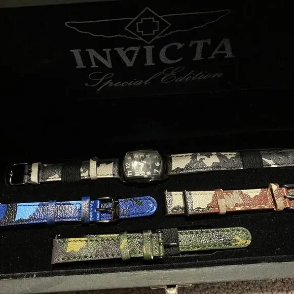 Invicta Special Edition Camo Watch with interchangeable bands, 1032