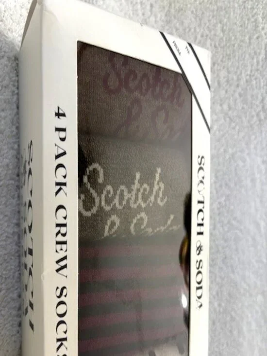 Scotch & Soda 4-pack socks New in Box Men's 8 - 12