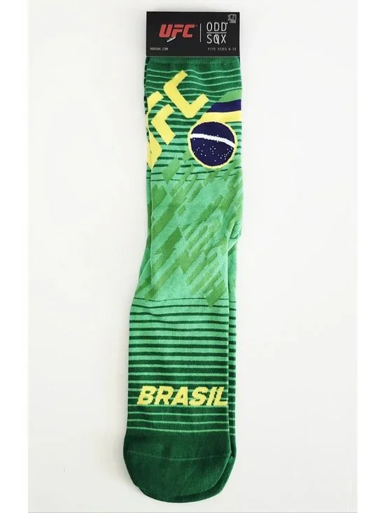 Odd Sox UFC Brasil Graphic Crew Socks