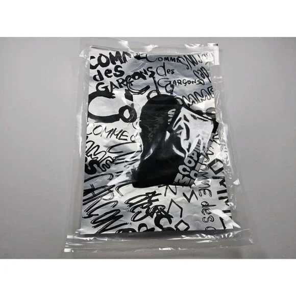 Comme des Garcons Logo Black Socks One Size