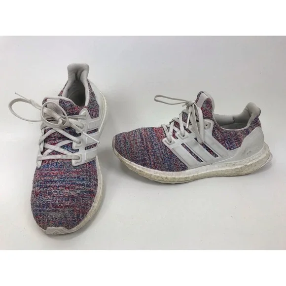 Adidas Ultraboost 4.0 White‎ Multicolor Men's Size 6 F34036 Ultra Boost Running