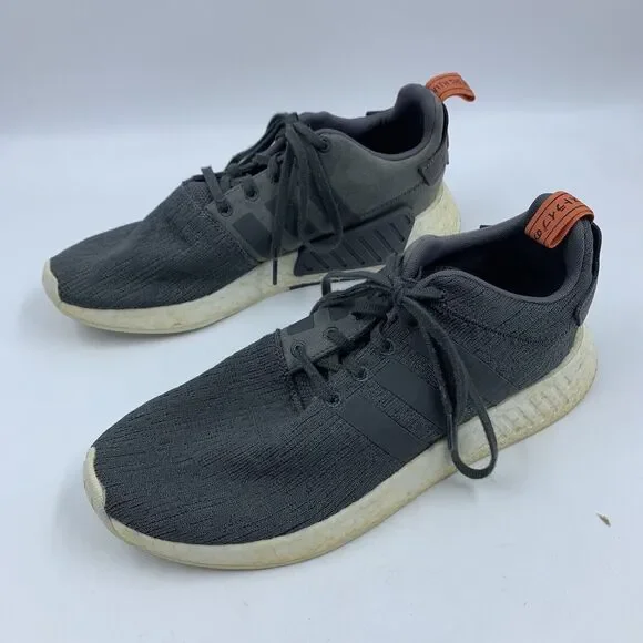 Adidas‎ Mens 11 Running Tennis Shoes Sneakers Three Stripe Gray Boost SHW 675001